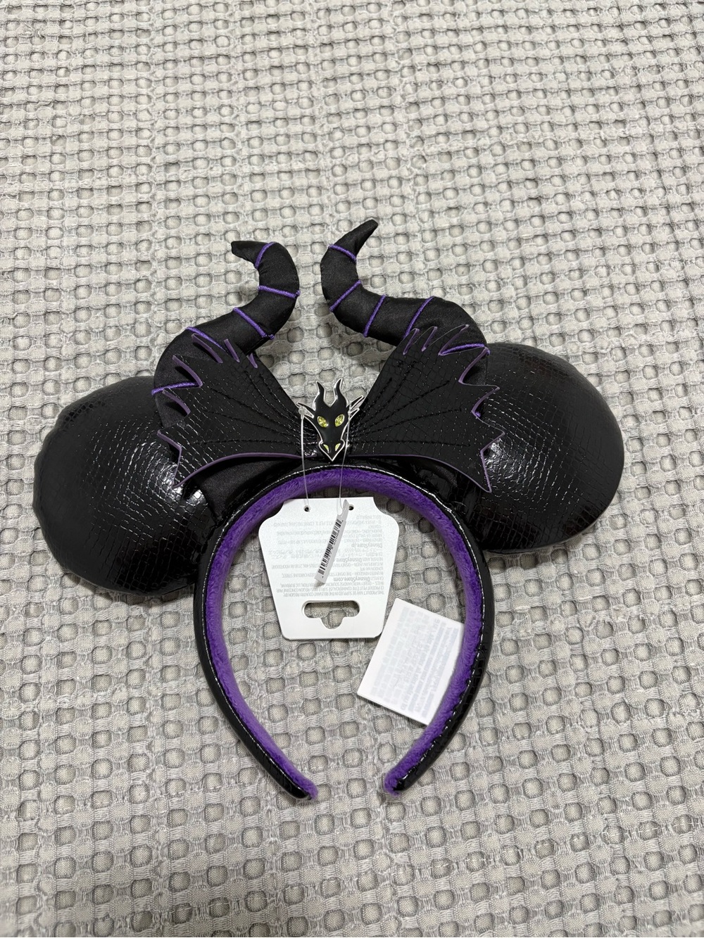 Maleficent-Inspired Black and Purple Ears Headband